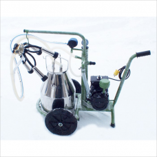 Portable milking machine for cow, complete