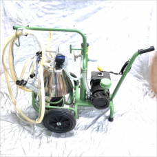 Portable Lubricated Milker for 2 Goats With SS Bucket