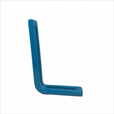 L-Hanger - blue plastic coated 3