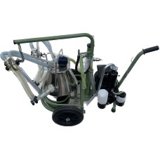 Portable Lubricated Milker for 2 Sheep w/ SS Bucket